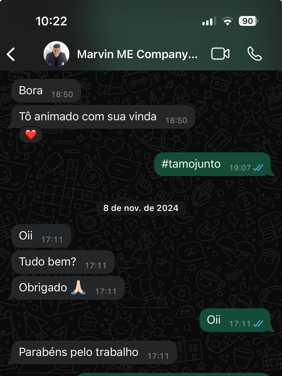 Print de depoimento WhatsApp 3